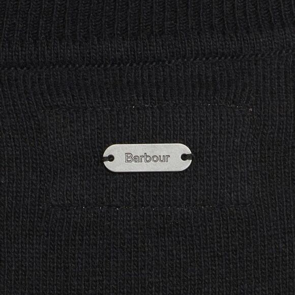 NWT Barbour Pendle Wool Blend Turtleneck Sweater Tartan Patches Women 6 Black - Picture 11 of 11